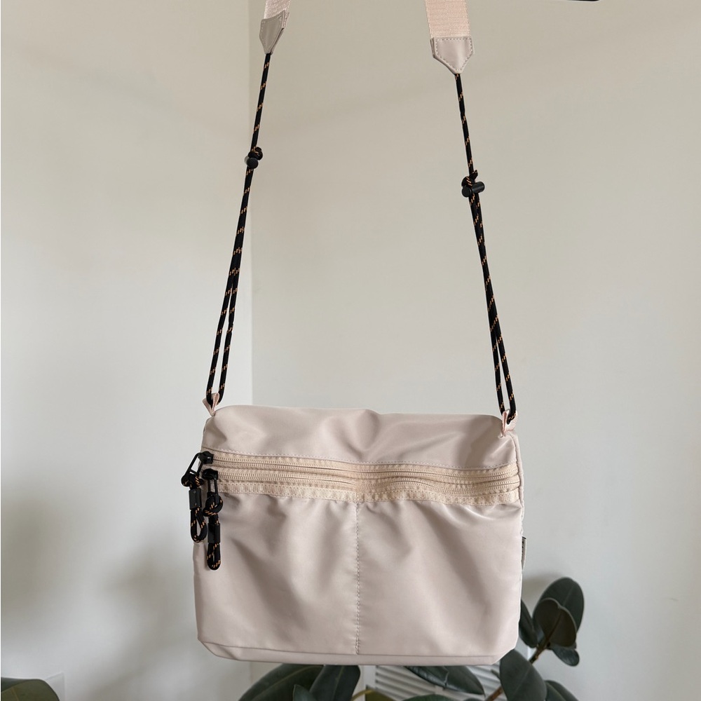 Cream Taikan Crossbody Bag with Rope Strap